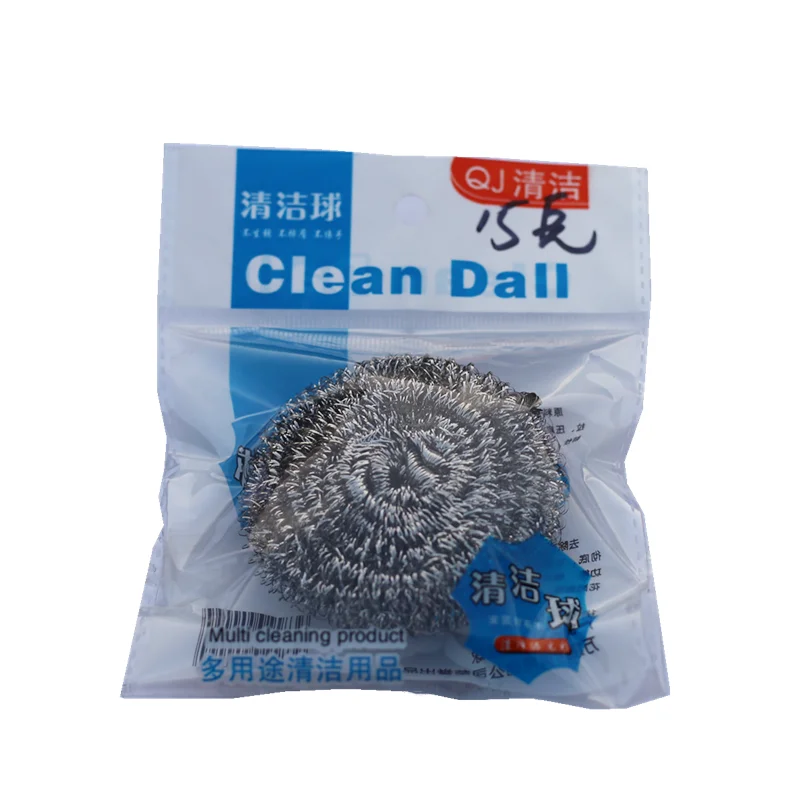 Hot sale stainless steel scourer 20g stainless steel mesh scourer ball stainless steel wire scourer sponge for kitchen