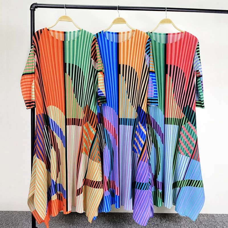 Модный и элегантный весенний плиссированный пояс для юбки с принтом модное элегантное женское платье в этническом