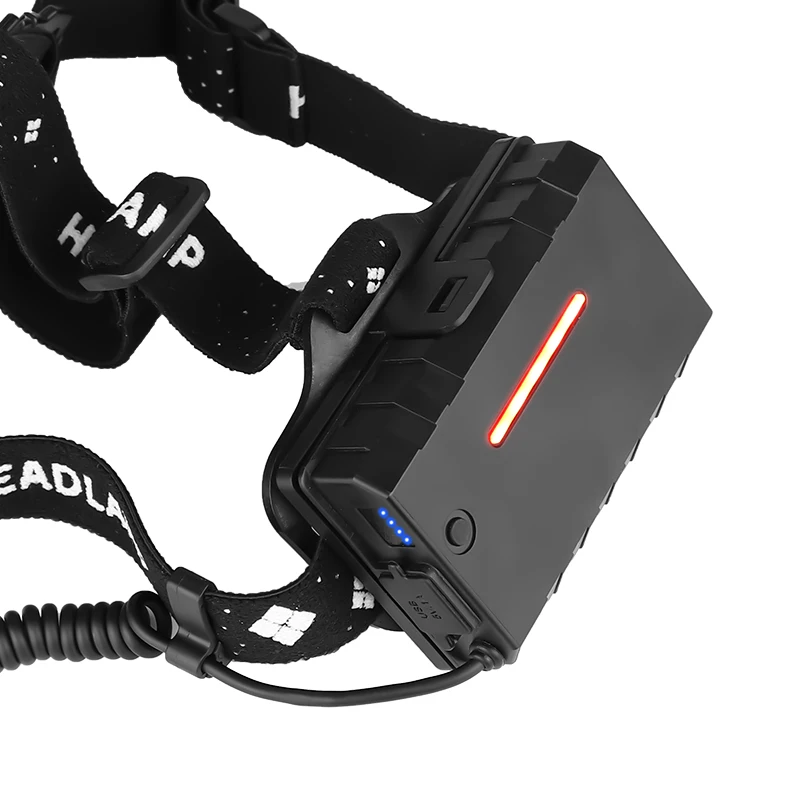 5 режимов USB перезаряжаемая лобовой фонарь XHP70 супер яркий 90000 High Lumen Масштабируемые Водонепроницаемый задний для кемпинга