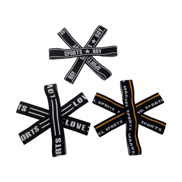 Оптовая продажа, эластичные спортивные повязки для волос с логотипом на заказ, шарф, повязка для упражнений, модная дизайнерская повязка на голову для мужчин и женщин