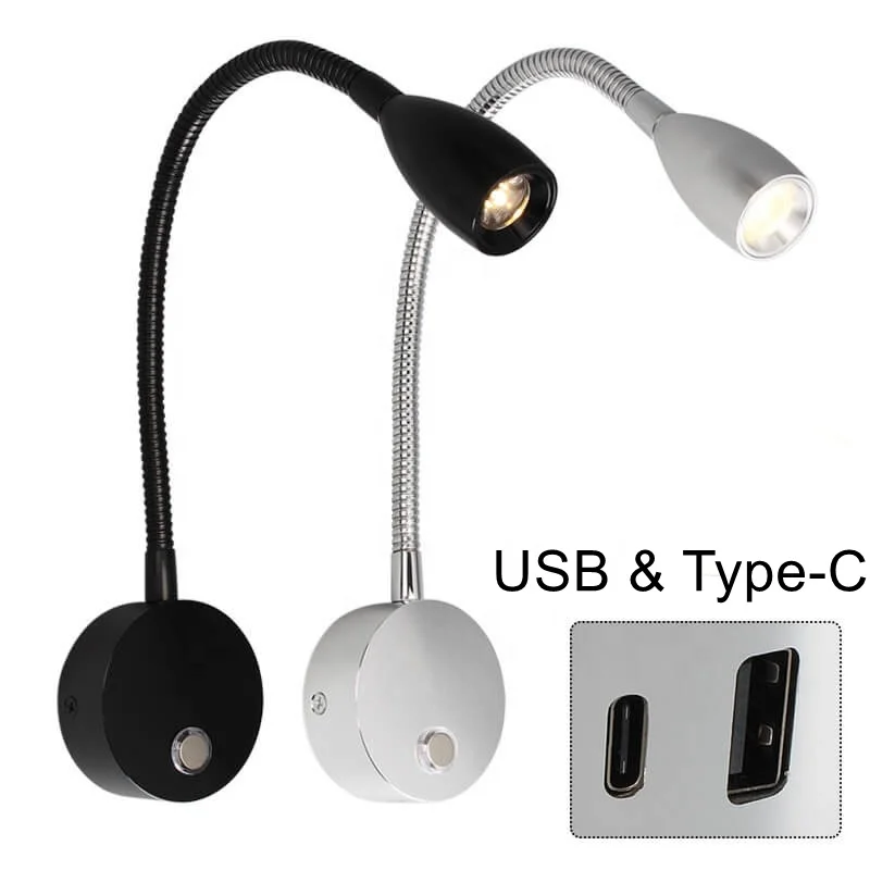 USB TYPE-C экспедиционные транспортные средства Кемпер фургон rv Караван лампа для чтения караван светодиодные фонари аксессуары дома на колесах 12 В