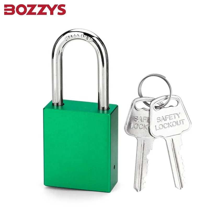 BOZZYS Hight Quality Aluminium Safety Padlock with Master Key and Steel Shackle for Industrial Lockout-Tagout