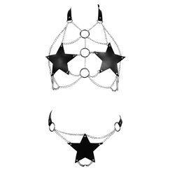 Women Sexy Garters faux Leather Women Body Bondage Cage Sculpting Harness Waist Belt Straps Suspenders Goth Harajuku Belt