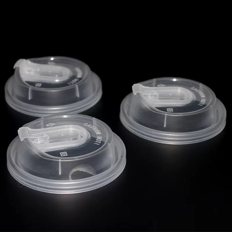 Transparent lid Disposable plastic tableware 90 mm diameter PP plastic lid clear custom for cup