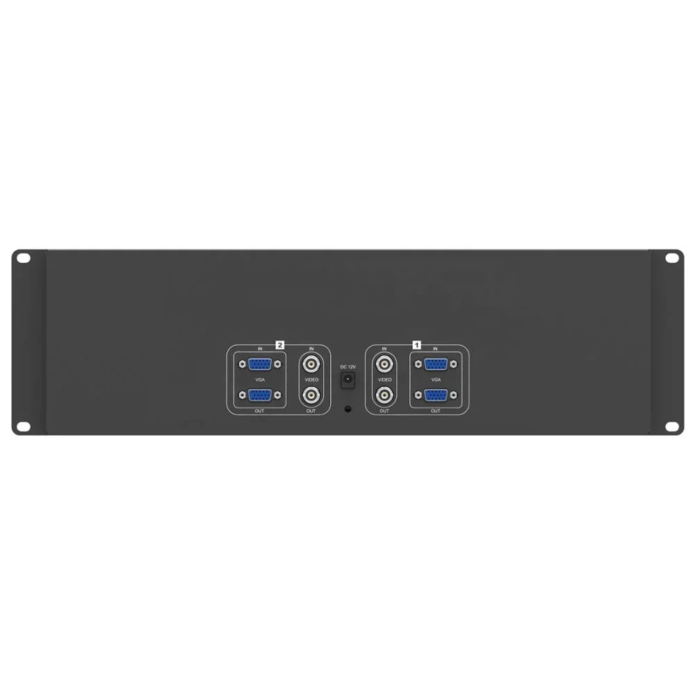  LILLIPUT RM-7024 двойной 7 дюймов 3RU IPS VGA ЖК-монитора держателя шкафа портативный 2 экраны трансляции