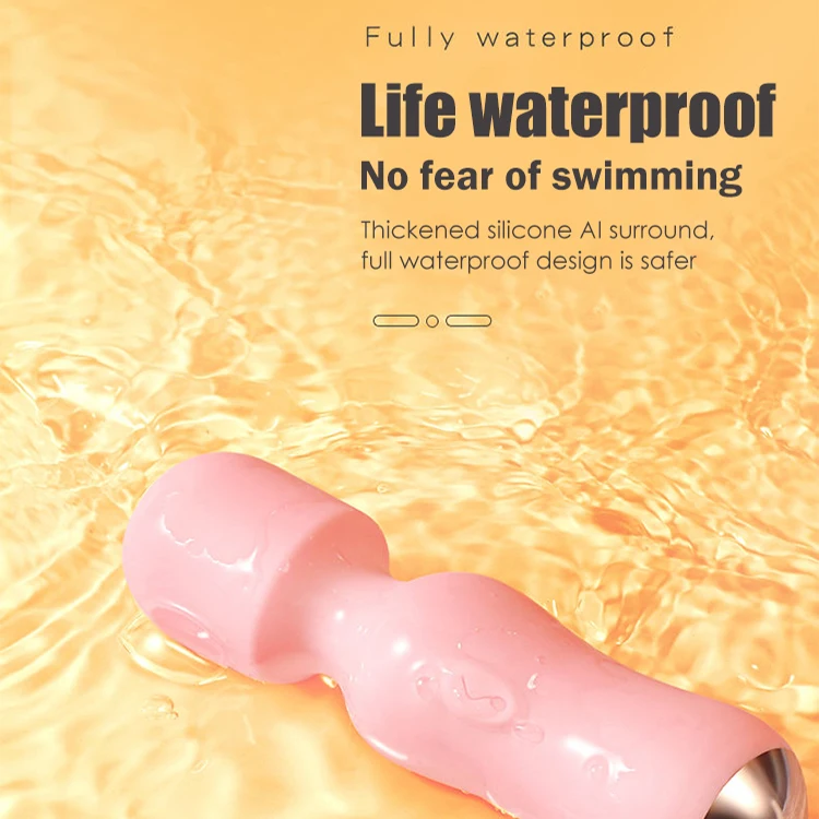 Waterproof Rechargeable Silicone Wand Massager Vibrator For Women Body Massage Vibrator Personal Wand Massager Vibrator