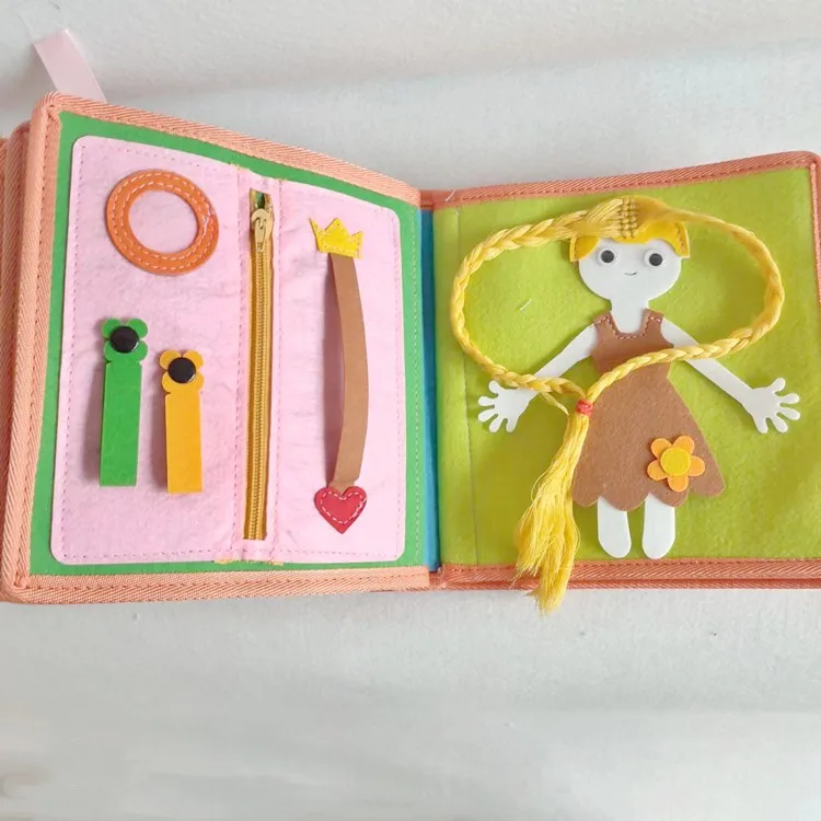 school set sublimation baby blanks new features felt toy cloth book educational busy books