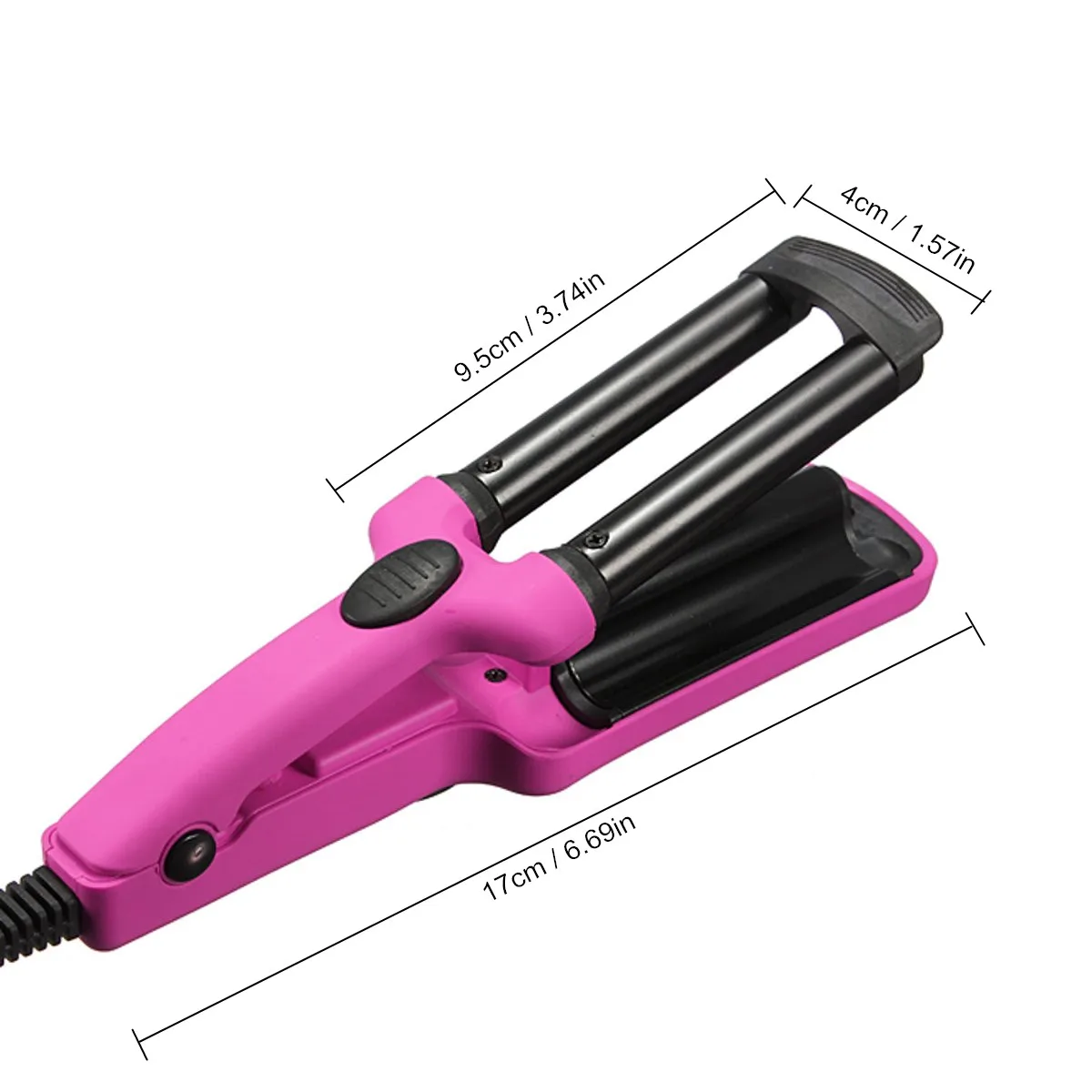 3 Barrel Ceramic Crimper Curling Iron Waving Wand Roller Beauty Personal Care Mini Hair Curler 200v Salon Tools