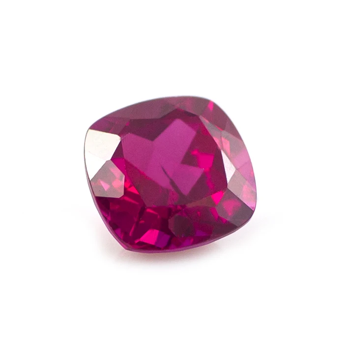 Wholesale Price Cushion Cut Lab Grown Ruby Gemstone #5 Blood Red Synthetic Corundum For Jewelry