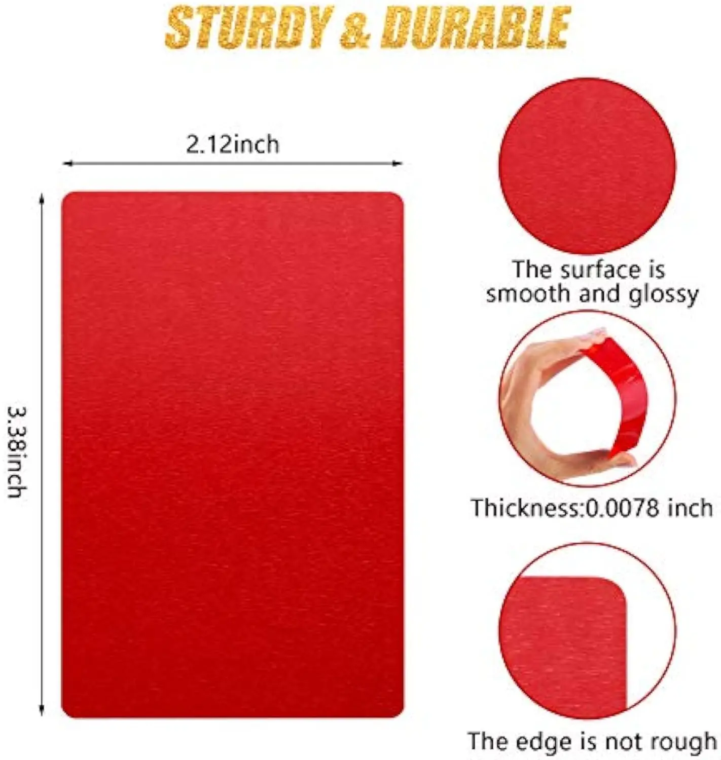 Wholesale Custom Design Aluminum Blank Metal Business Cards Laser Engraving Blanks 0.45MM For DIY Business Gift