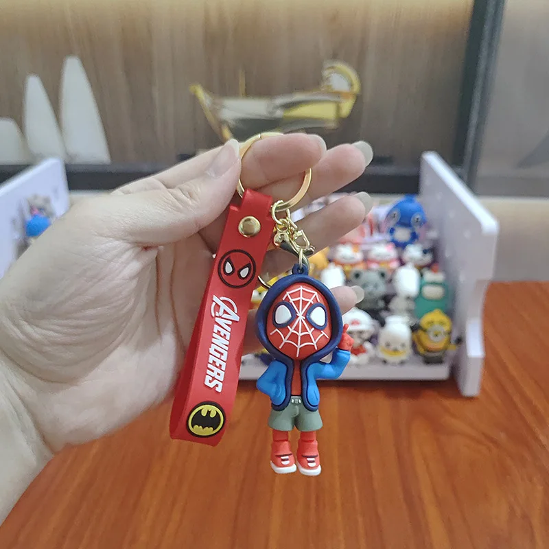 wholesale Super hero Hot sale 3D PVC Keychain Car Key Chain Bag Pendant Pendant Keychain