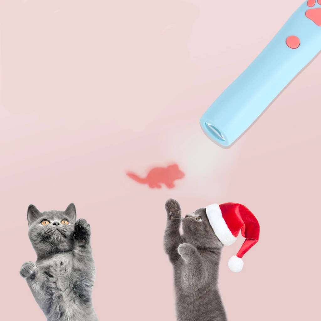 New Upgrade LED Laser Pen Pet Funny Toy Pointer Quality Interactive Cat Toys With Multiple Patterns Laser Funny Cat Stick