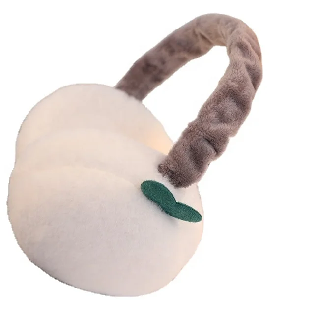2021 Folded warm winter earmuffs female plush ears warm super cute rabbit hair bean sprout ear muffs