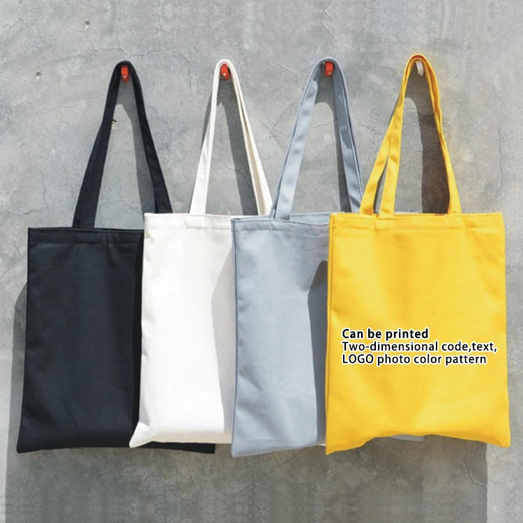 Wholesale Custom Printed Eco Friendly Recycle Plain Organic Tote Shopping Reusable Women Canvas Cotton Bag