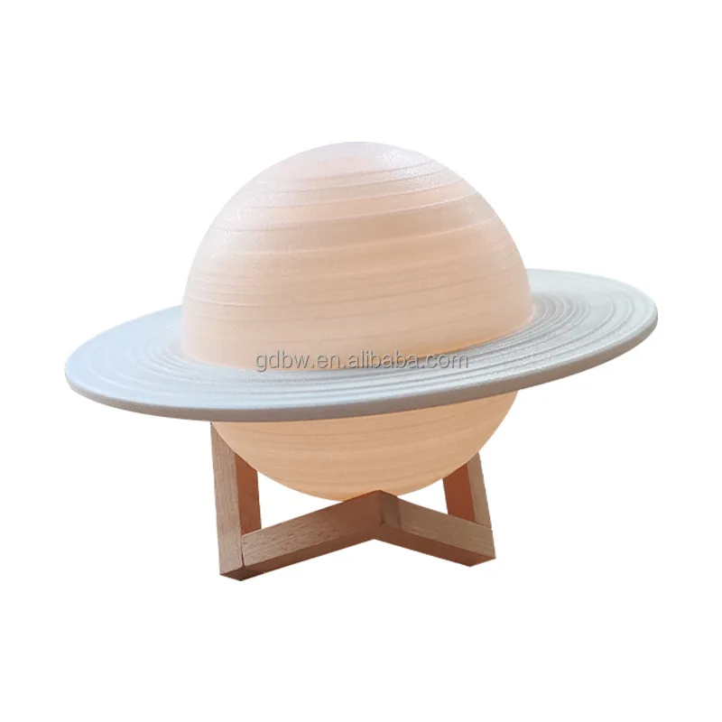The best-selling 3D printed Saturn Lights crossover USB rechargeable gift planet moon lights 3D night, asteroid night lights,