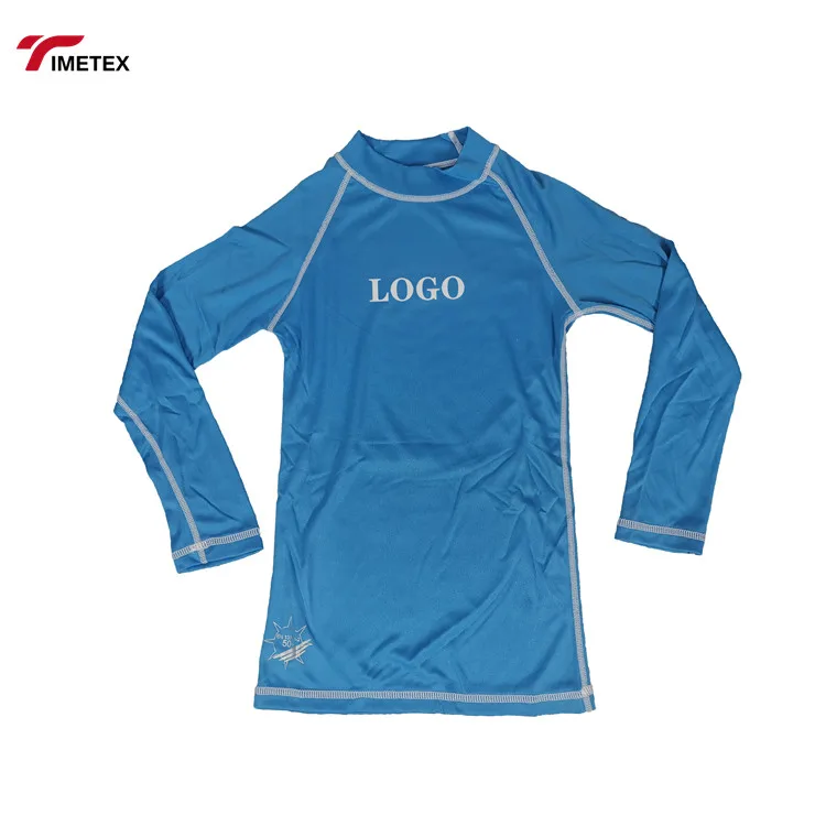 Custom High Quality Surf Rashguard Design Logo Uv+ 50 Anti Uv  Children Rash Guard Long Sleeve Swimsuit