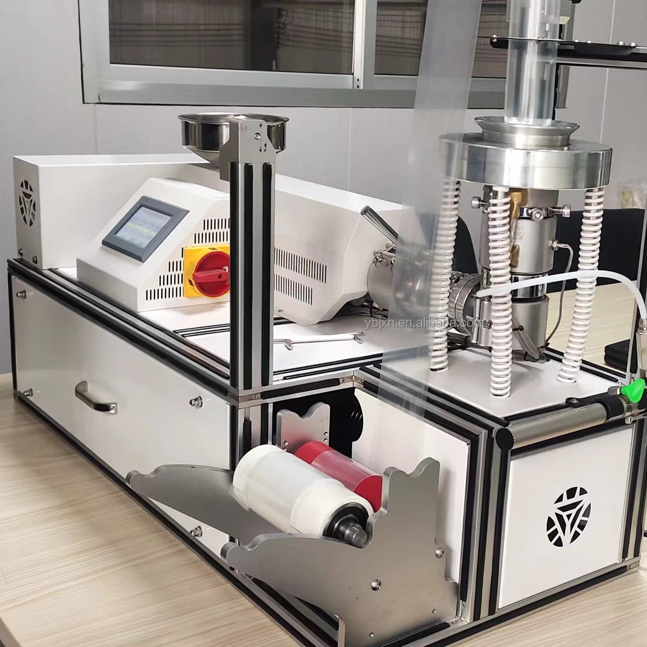 LDPE PE Plastic Blowing Film Bag Extruder Making Machine Small Mini with High Mass for Lab