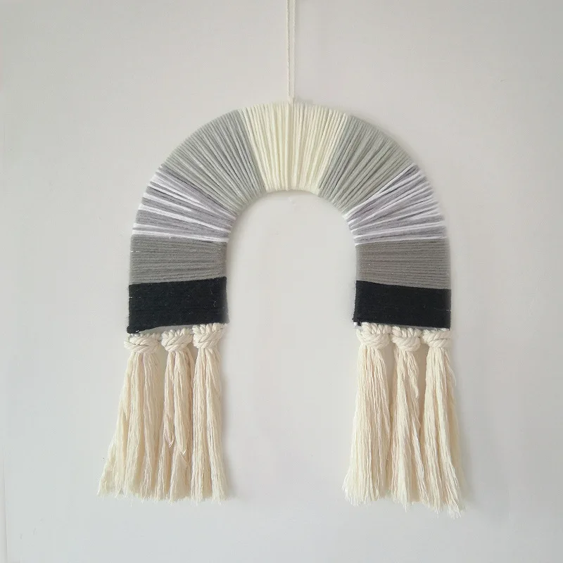 Nordic Baby Handmade Bohemian Wall Rainbow Macrame Decoration