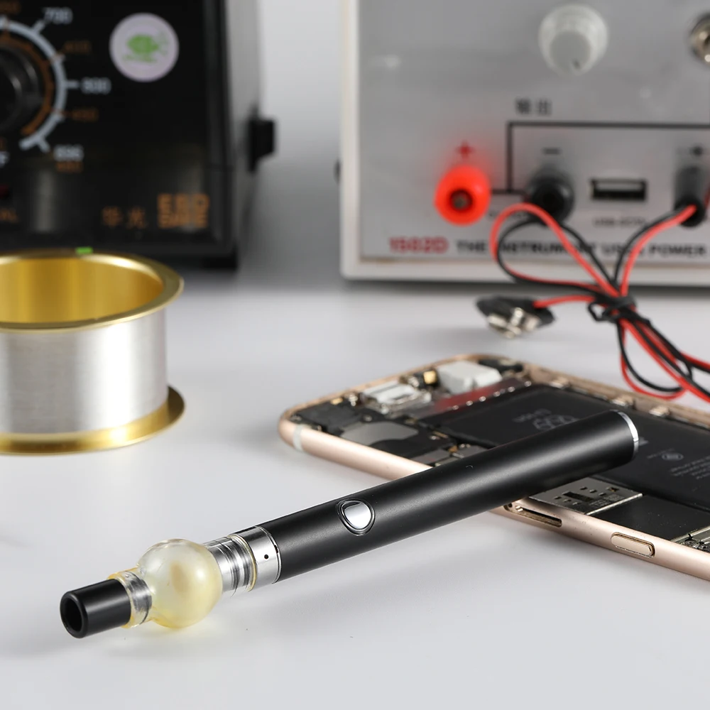 Elekworld LTQ Vapor Free Iron Rosin Pen Mainboard Short Circuit Detection Tool With Micro USB Cable And Battery