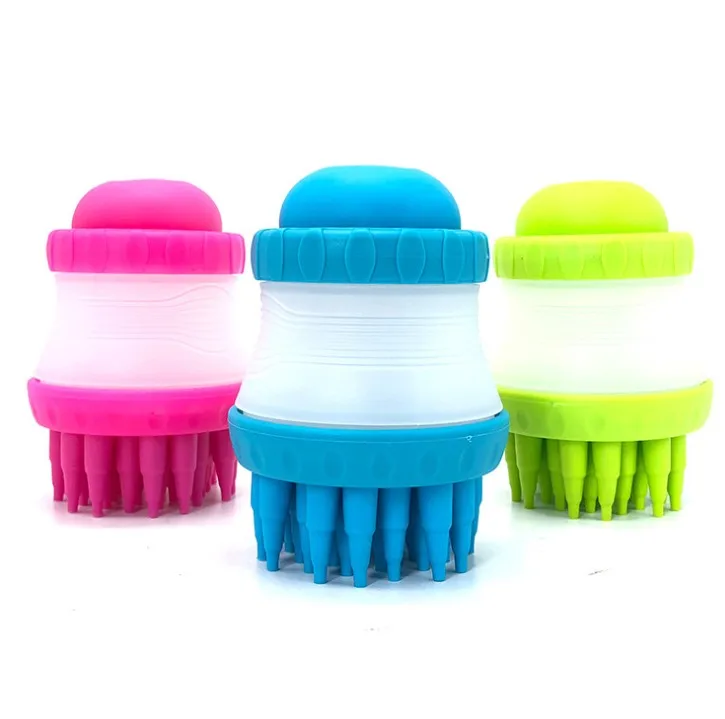 TCW076 Pack bath liquid pet bath massage brush shower tool SPA soft silicone deep cleaning