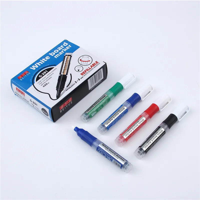 Классическая прочная 4 вида цветов сухое стирание многоразового использования чернил маркер для белой доски учителей