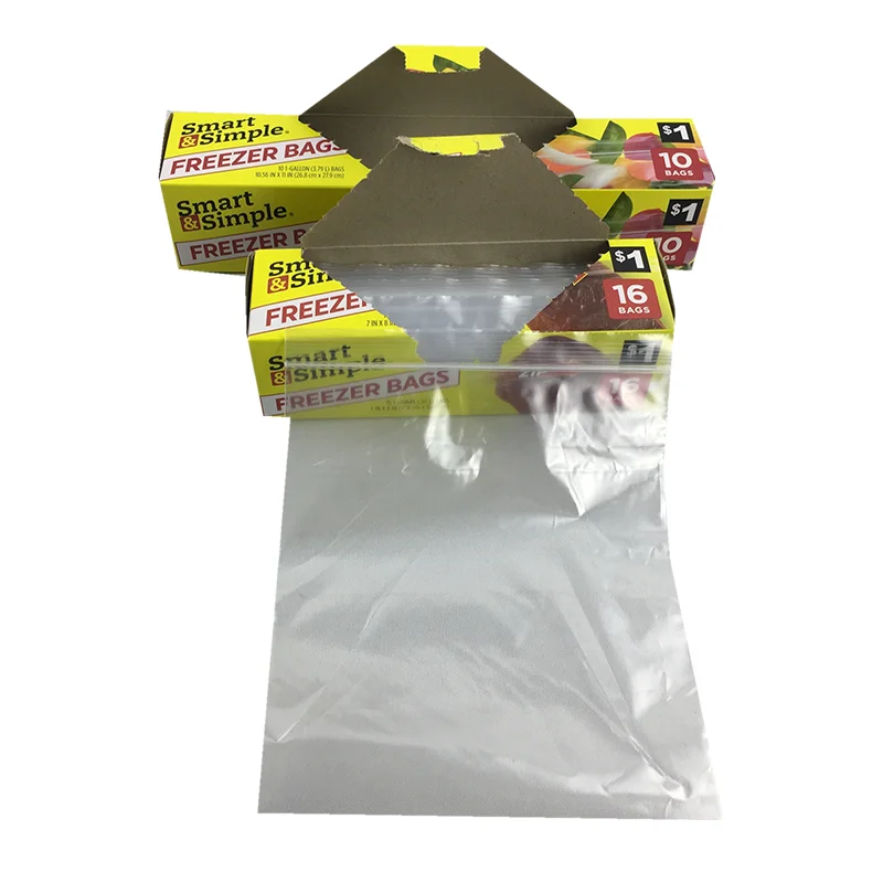 Wholesale Reusable Self-Seal Zip Lock PE Storage Bags Freezer Grip with Gravure Printing Keep Fresh Food and Ingredients Fresh