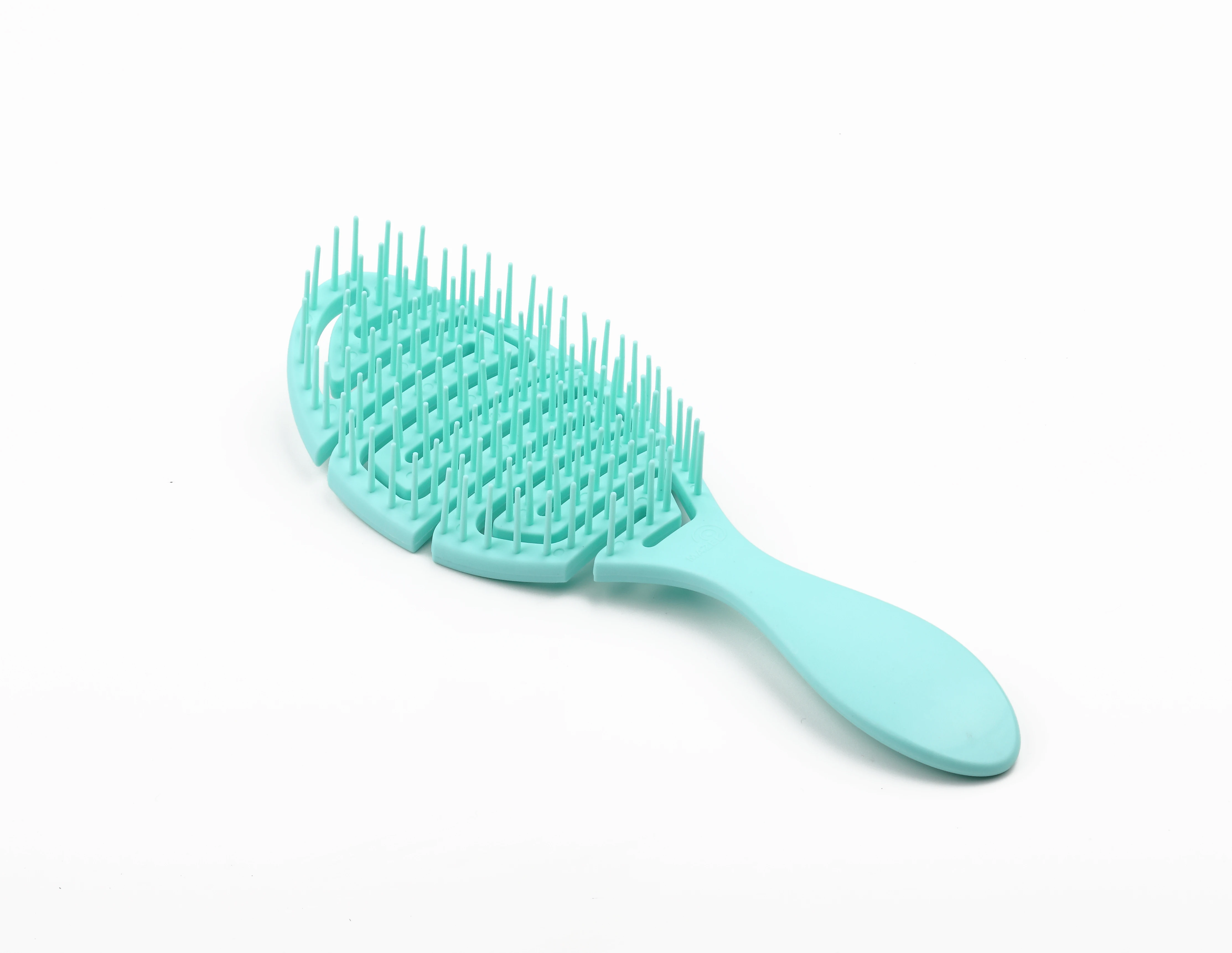 Custom Logo Hot Sale Fashion Girls New Material Flexible Scalp Massager Hair Brush, Vented Detangling Hair Brush