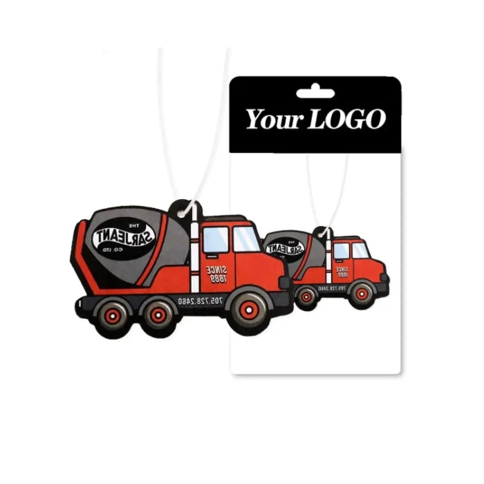 Custom  Hanging Festival Logo Fruit Scent Car Air Freshener Custom Paper Air Freshener