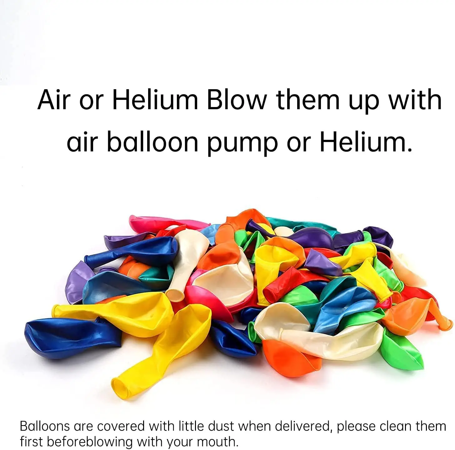 120 pcs Vibrant Colors Party Rainbow Balloons Latex  Birthday Party Colorful Balloons Assorted  Multicolor Balloons