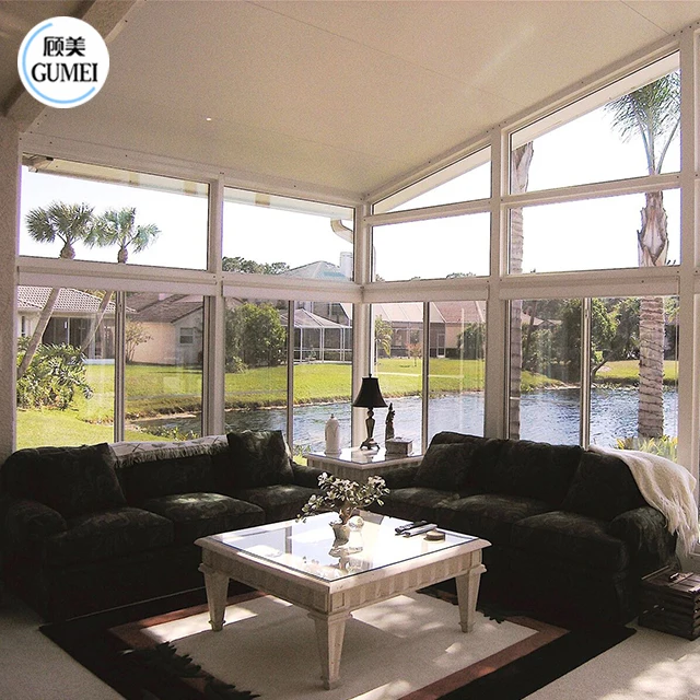 OEM Install Easily Prefabricated Glass Conservatory Sunroom 4 Season