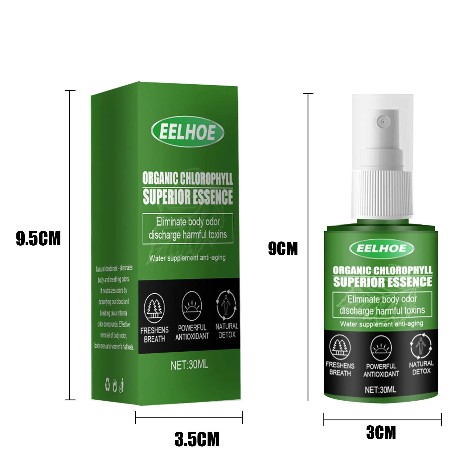 eelhoe Wholesale Chlorophyll Tightening Pore Repair and Brightening Skin Mist