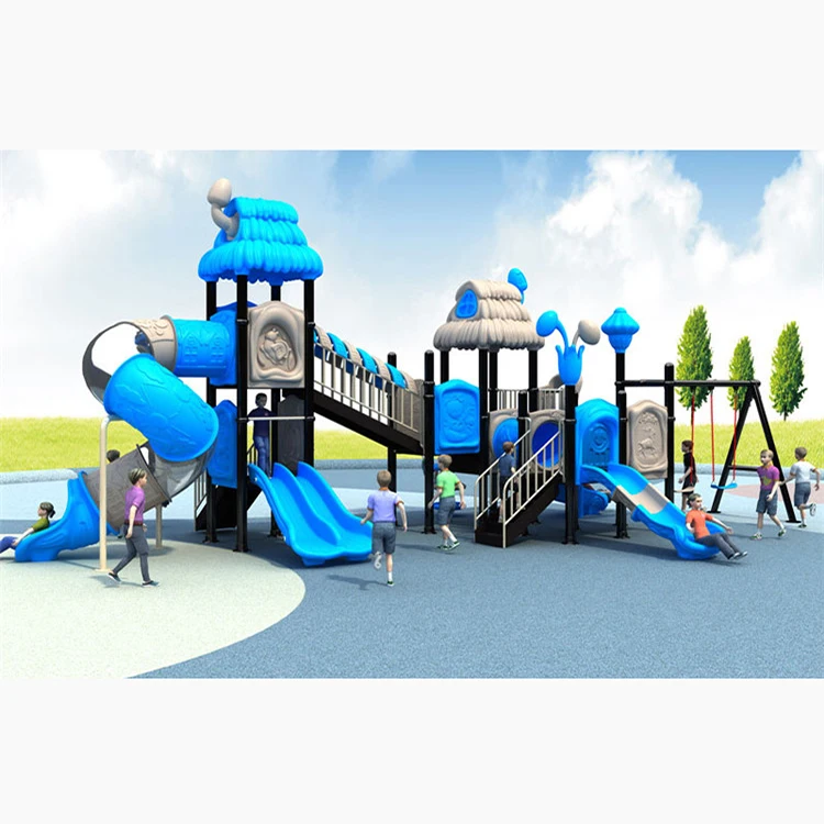 Children plastic amusement park school kids outdoor playground equipment