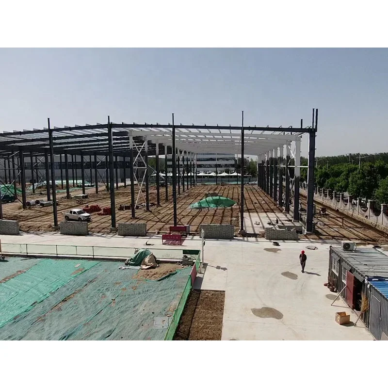 Modern Design Steel Structure Warehouse Building Workshop with Competitive Price Metal Frame & Graphic Design Solution