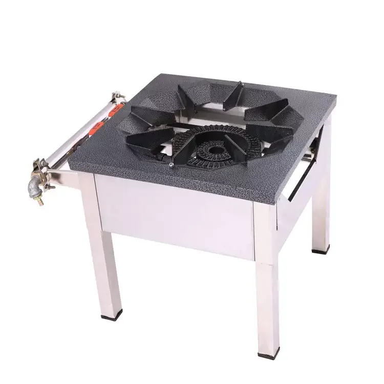 Lyroe High Rigidity Commercial Restaurant Canteen Soup Cooking Range Heavy 2 Burner Gas Stove