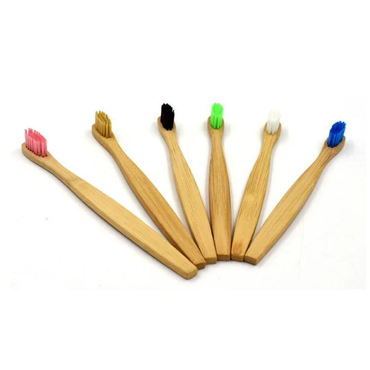 
Good Quality Eco Friendly Wholesale Wooden Custom Logo Biodegradable Bristles Wooden Toothbrush Charcoal 