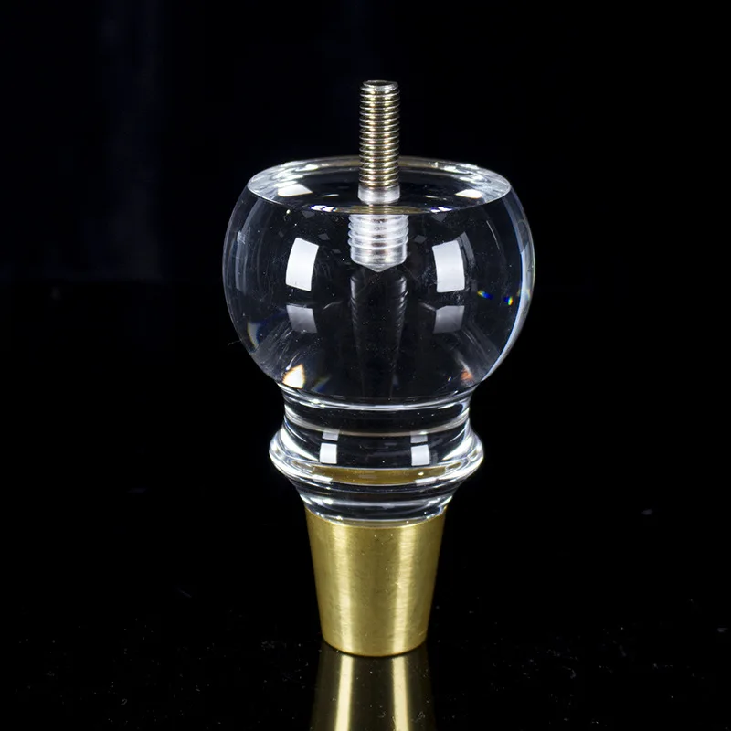 Crystal transparent coffee table foot cube organic glass furniture accessories acrylic foot custom wholesale