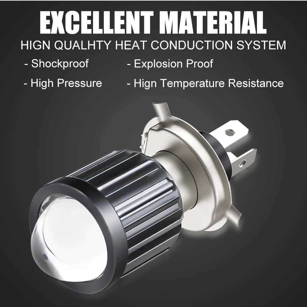 High quality Auto Driving light 6000LM 12W Lens Spotlight Dual Color White Yellow Fog Light Mini 6000K led motorcycle