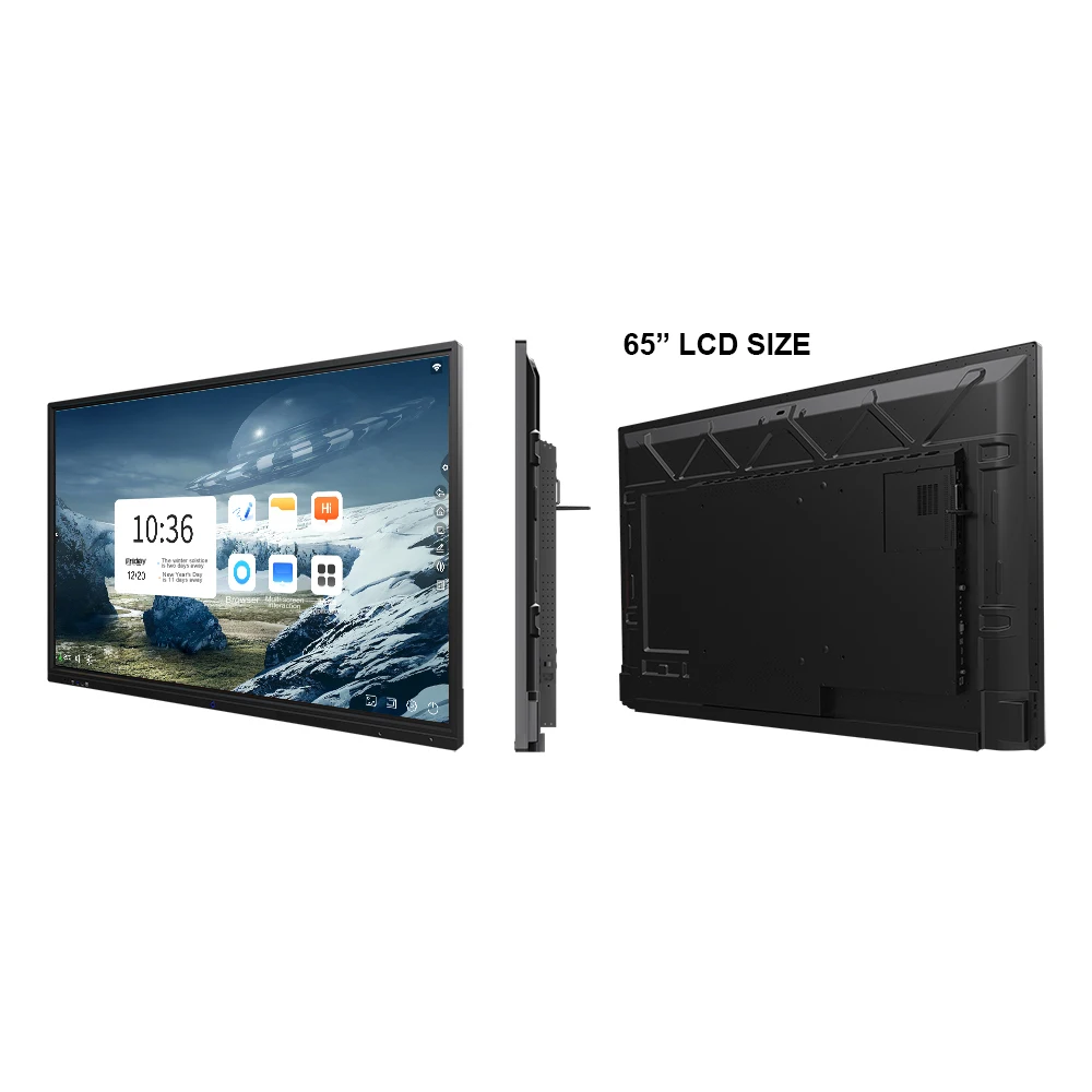 65/75/86 inch finger multi touch screen smart LCD display meeting room electronic digital interactive smart white board