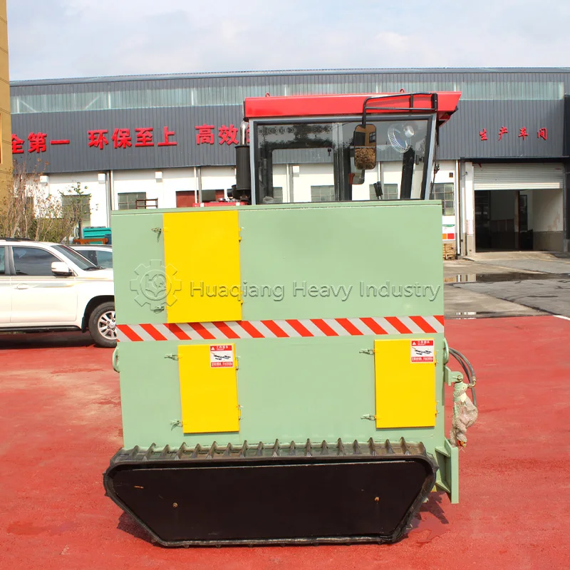 Organic fertilizer crawler belt fermentation turner machine