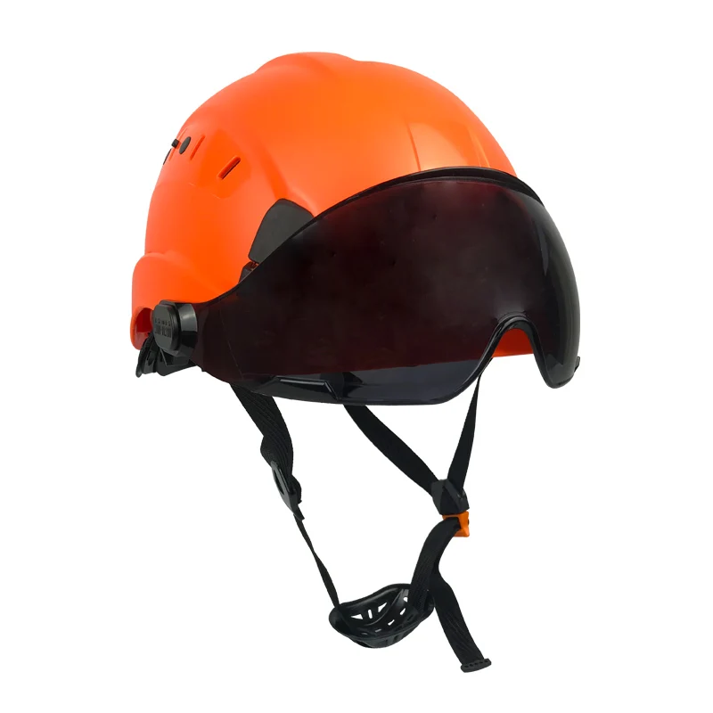 ANT5PPE ANSI Z89.1 6-point Ratchet Suspension System ABS Orange Construction Safety Helmet without Visors