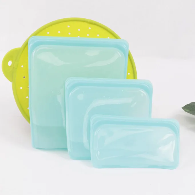 Reusable Silicone food storage bag snack Sandwich bags Silicone Food Preservation Bag