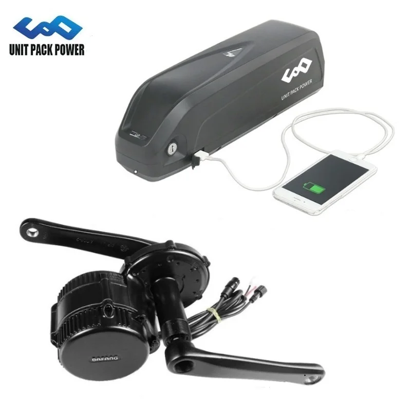 Bafang BBSHD Mid Drive Motor 48V 1000W Electric Bicycle Conversion Kit with 48V 13AH hailong ebike battery