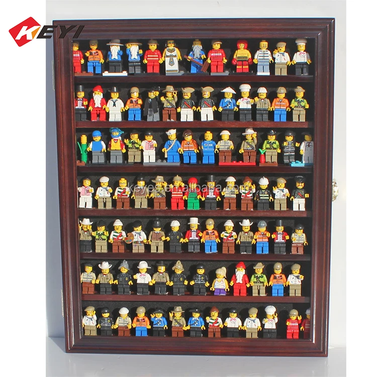 KEYI China clear acrylic display rack case organizer storage plexiglass locking acrylic Car Model Wooden display case