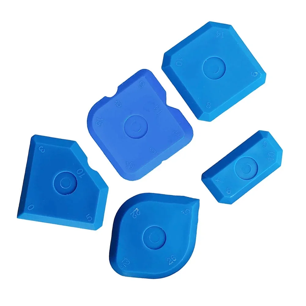 5PCS Silicone Sealant Tool Spreader Finish Kit Caulk Tile Grout Applicator Window Door Cement Caulk Removal Tool