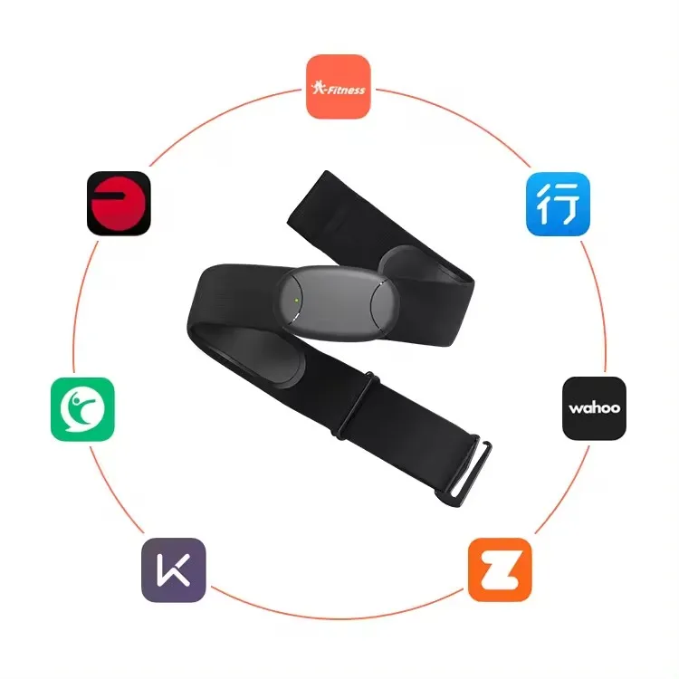 3 In 1 Bluetooth5.0 ANT+ 5.3K Heart Rate Monitor Chest Belt Heart Band Support GYM Club Training