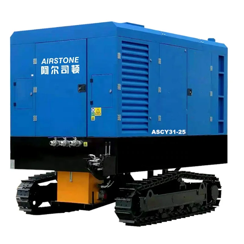 Airstone ASCY30/30 1100 CFM Diesel Stationary Screw Air Compressor For Water Well Drilling Rig