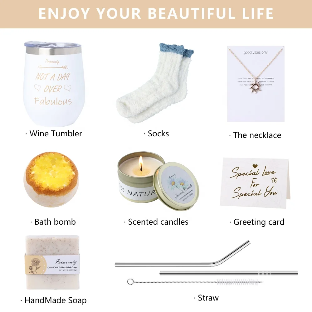 2023 mom girls novelty gifts socks necklaces spa bath bomb candle tumbler soap luxury beauty birthday self care gift set