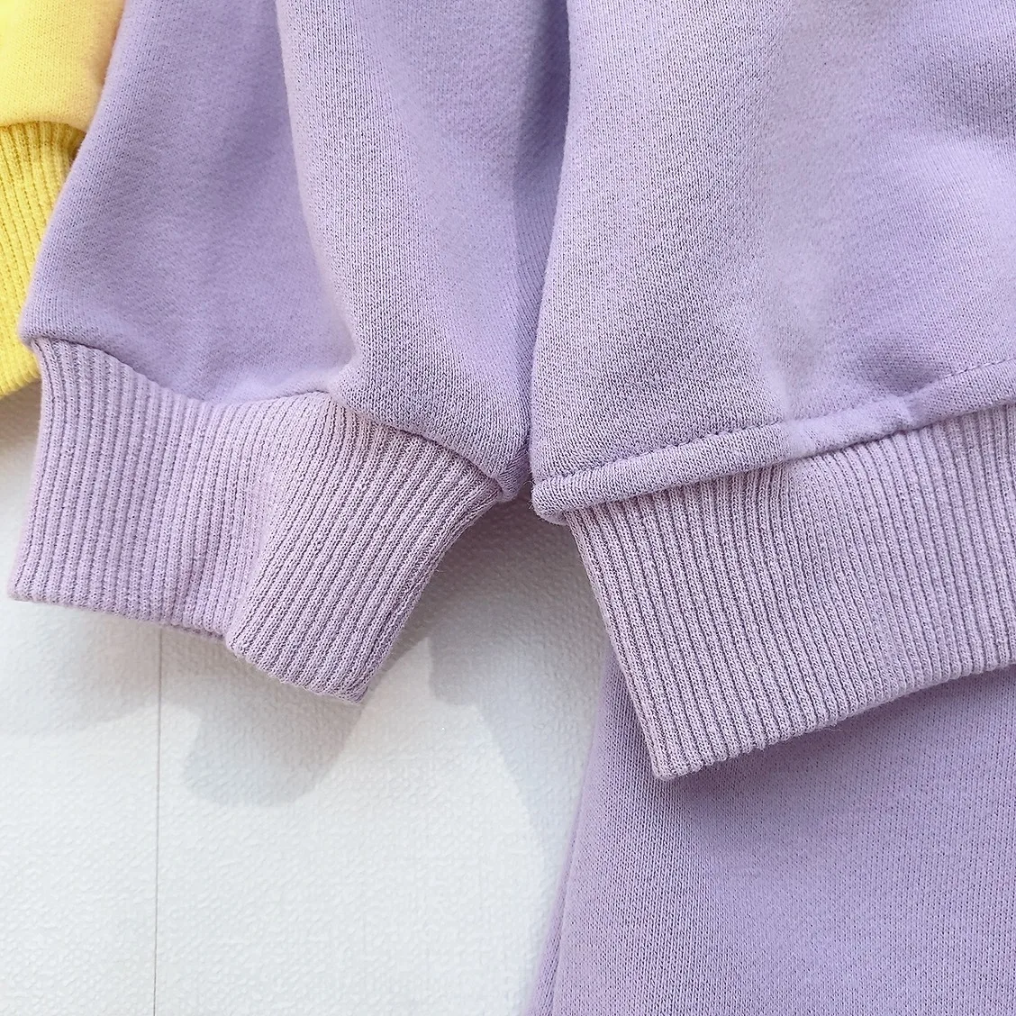 Korean Style Girls Clothes Set Fashion Solid Sweatshirt Top Flare Pants Suit Newborn Toddler Clothing Tracksuit Sets Streetwear