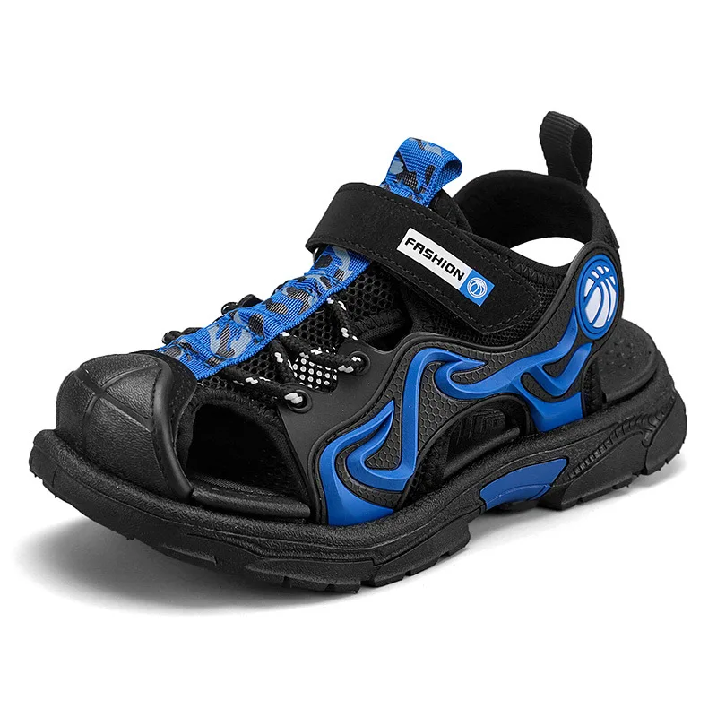Custom manufacturer factory new style design footwear fashion children basketball sandals sport beach sandals for boys kids