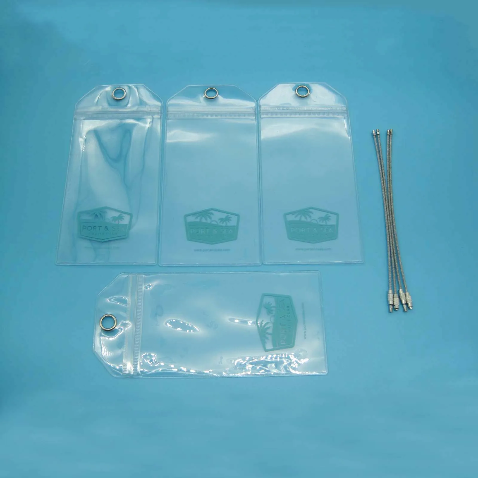 Clear PVC cruise tag holder luggage tag